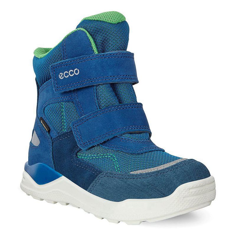 Kids Ecco Urban Mini - High Top Boots Blue - India BVEXHO517